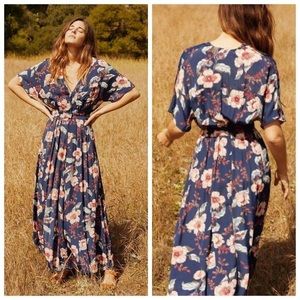 Christy Dawn The Lottie Dress in Floral Midnight Anemone